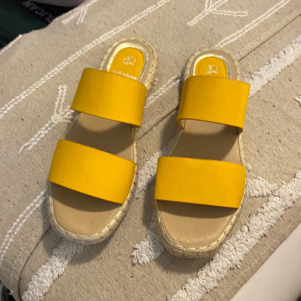 Yellow Slip On Sandal